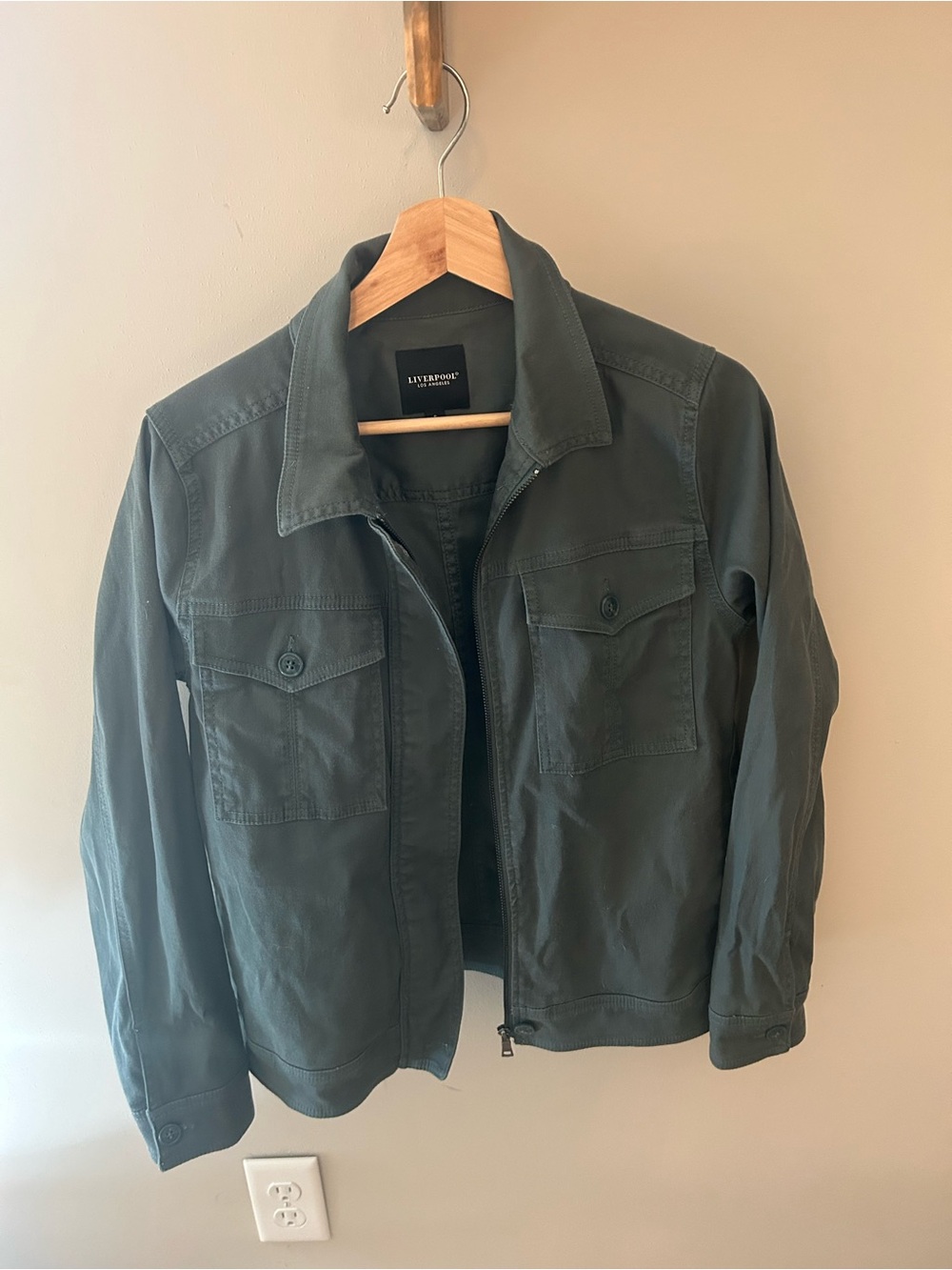 Liverpool Olive Green Military Field Jacket